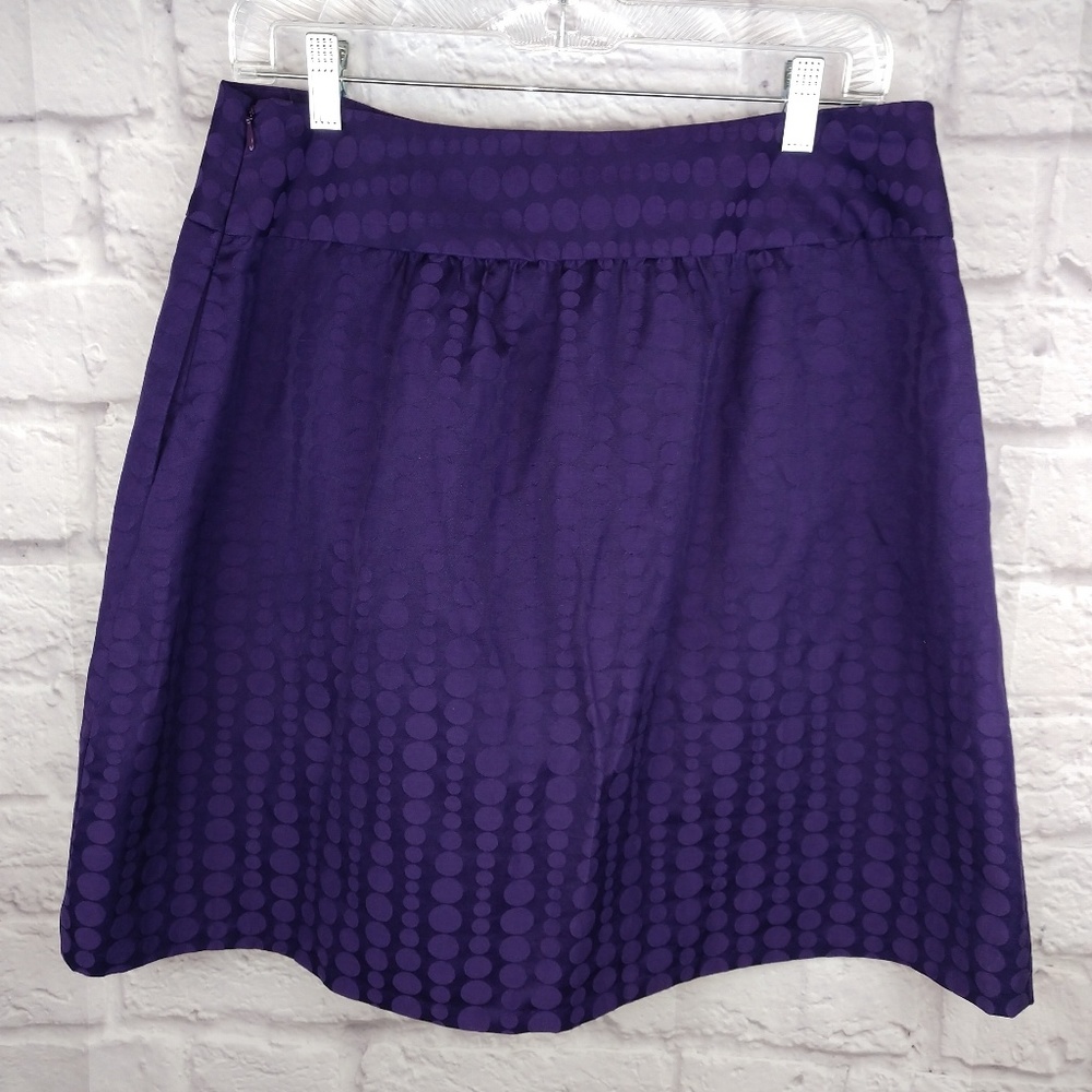 The Limited Purple Polkadot Skirt Size 8